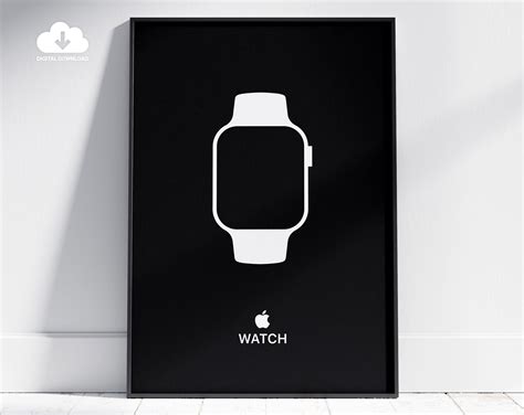 Apple Watch Poster. Printable APPLE Poster. Apple Watch Wall Art. Printable Apple Watch Poster