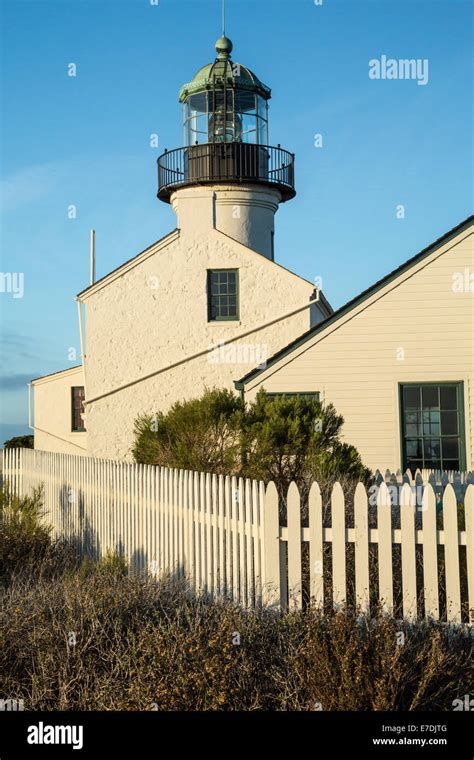 Lighthouse at Point Loma Stock Photo - Alamy