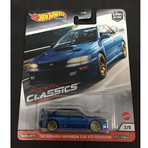 風火輪 hot wheels 98 速霸陸 Subaru impreza 22b sti version 精裝 膠胎 蝦皮購物