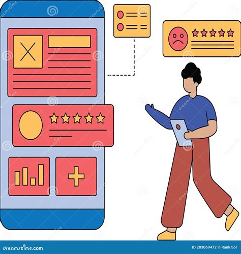 Bad Product Review Illustration Which Can Easily Edit or Modify Stock