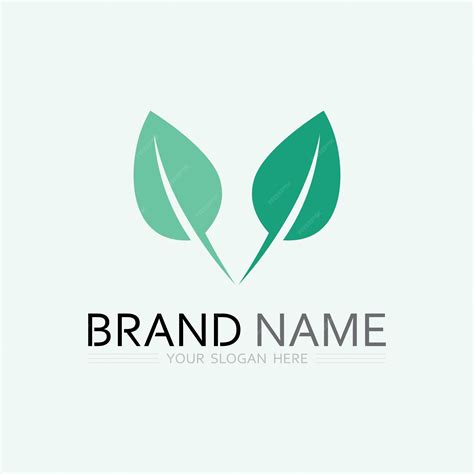 Premium Vector Leaf Logo Design Vector Nature Symbol Template Green