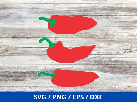 Chili Pepper SVG Files Hot Red Pepper Svg Red Pepper SVG Etsy