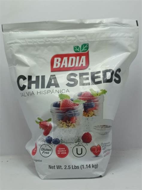 Badia Chia Seeds Salvia Hispánica Net Wt 25lbs114kg Lazada Ph