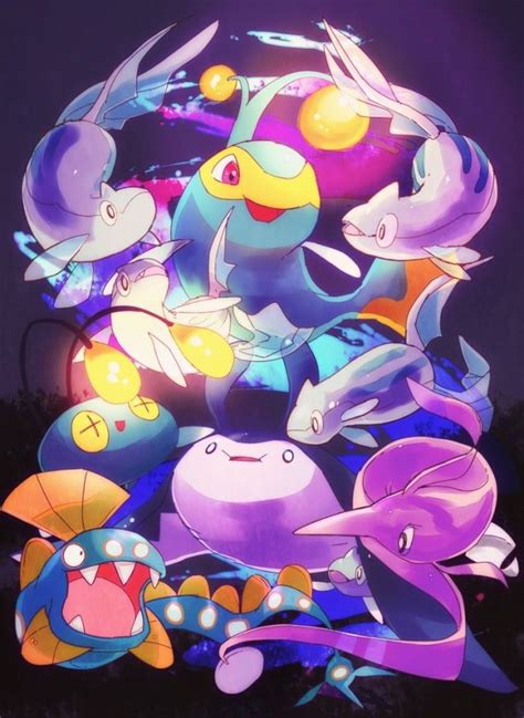 Remoraid Lantern Chinchou Mantyke Huntail And Gorebyss Pokemon