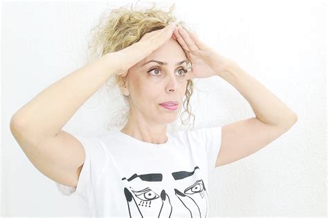 forehead area face yoga