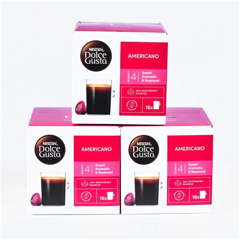 Dolce Gusto Nescafe Pods Americano - 3 x 16 Coffee Capsules - Coffee Emporium