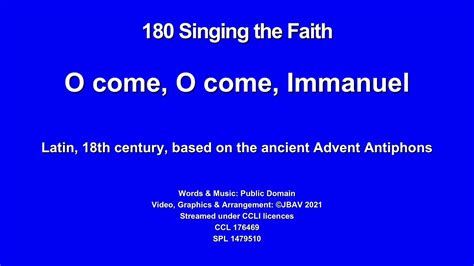 Stf 180 O Come O Come Immanuel Youtube