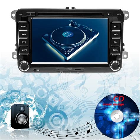 Podofo Reproductor De Dvd Para Coche Autorradio Din Con Gps Navi Bt