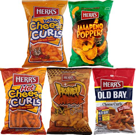 Herr S Baked Cheese Jalapeno Hot Honey Old Bay Cheese Curls Variety 5 Pack Walmart