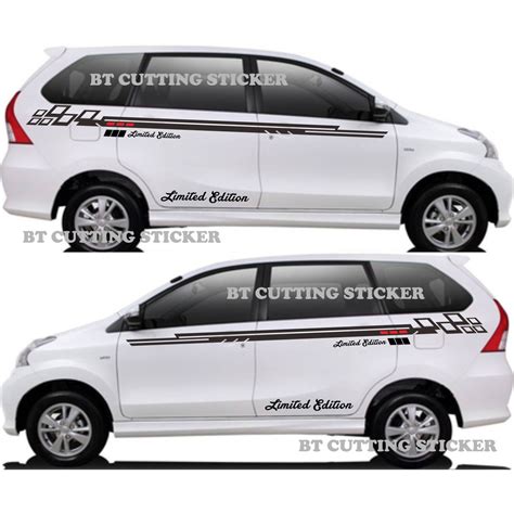 Jual Stiker Mobil Avanza Veloz Sticker Mobil Toyota Avanza Stiker