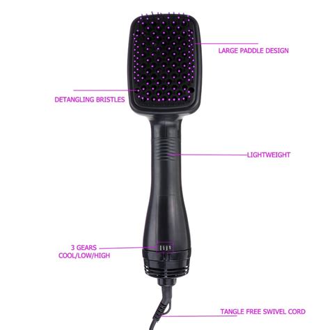 MakeCool Hair Dryer Brush Pro Salon One Step Hair Dryer And Styler Electric Hair Hot Air Brush
