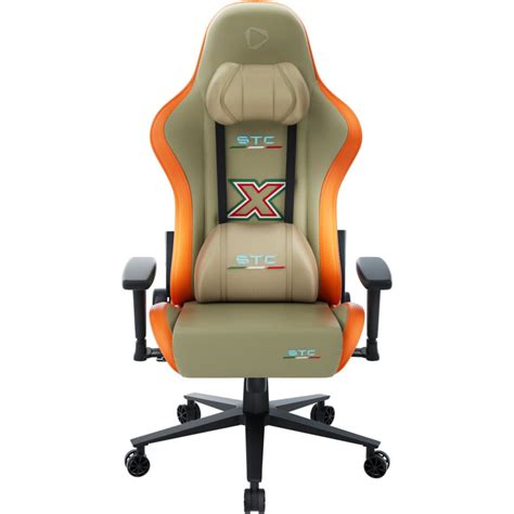 ONEX STC X Hardcore Gaming Chair Sian Green Orange BIG W