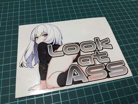 未使用車高短ステッカーシリーズ インクジェット ステッカー USDM JDM アニメ バンパーステッカー パロディ 痛車 萌え 防水 LOOK ASS の落札情報詳細 ヤフオク落札価格