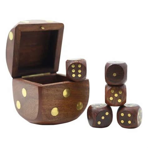 Polished Wooden Dice Box At Rs 399piece In Meerut Id 23957110391