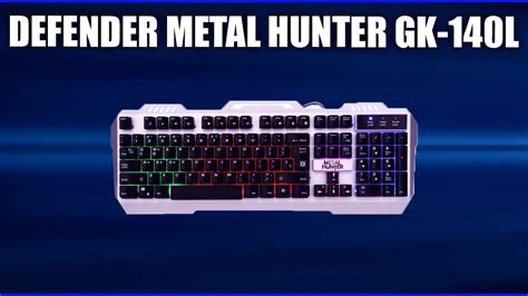Игровая клавиатура Defender Metal Hunter GK-140L - YouTube