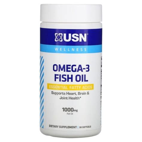 USN, Omega-3 Fish Oil (90 капс.), риб'ячий жир, омега-3 купити в ...