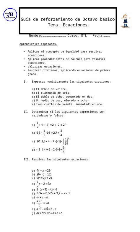 Doc Gu A De Reforzamiento De Octavo B Sico L Dokumen Tips