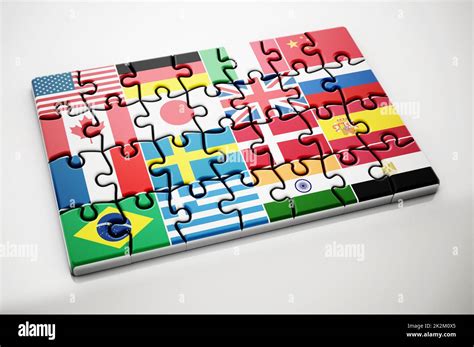 flags   world jigsaw  piece  rebecca hart blog