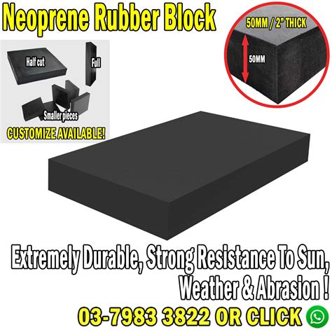 neoprene rubber block strip smooth surface rubber product supplier
