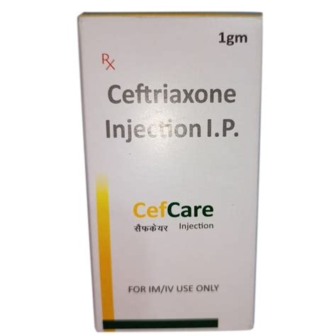 CefCare Ceftriaxone Injection IP 1 Gm At Rs 18 Box In Solan ID