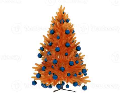 Christmas Tree Isolated On Background 3d Rendering Illustration 35897492 Png