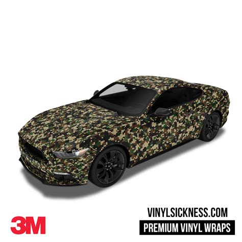 MILITARY DIGITAL CAMO WRAP • CAR / TRUCK VINYL WRAPS • VS