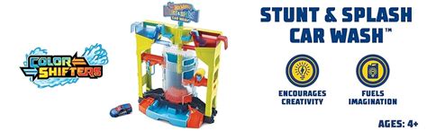 Hot Wheels Stunt Splash Car Wash Play Set Amazon Co Uk Toys Games