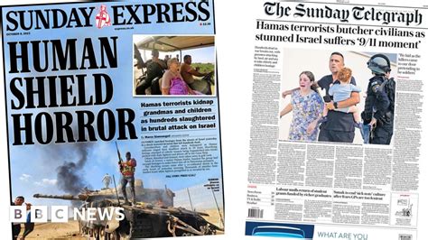 Newspaper Headlines Human Shield Horror And Israel S 9 11 Moment