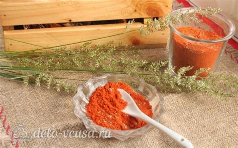 Сухая аджика красная, рецепт с фото