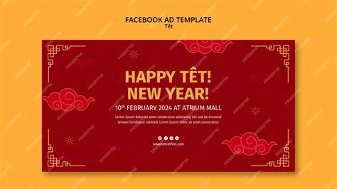 Premium PSD | Tet festival template design