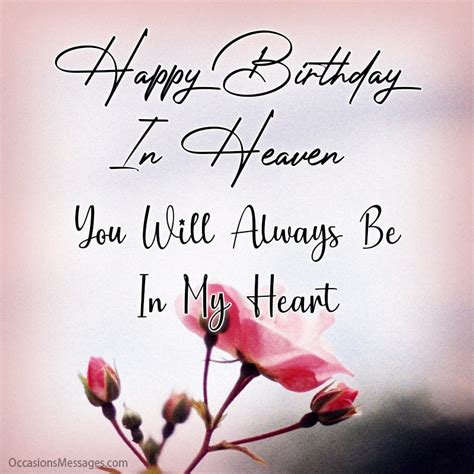 Birthday In Heaven Wishes