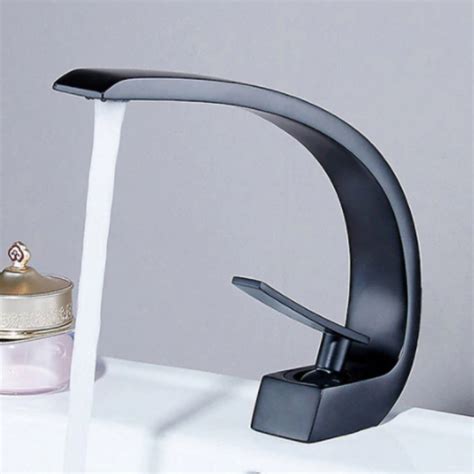 Torneira Preta Fosca Banheiro - Torneira Banheiro Monocomando Metal Preta Fosca Black Matte ...