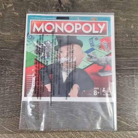 Hasbro Monopoly C Classic Board Game Replacement Instruction Book