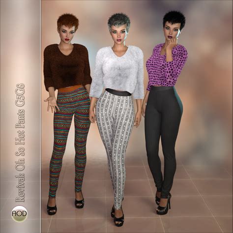 Revival: Oh So Hot Pants G3/G8 3D Figure Assets ArtOfDreams