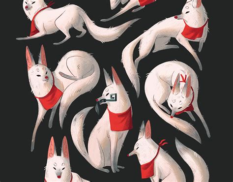 Fushimi Inari-Taisha Foxes | Behance