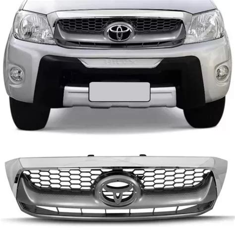 Grade Radiador Hilux SRV 2009 2010 2011 Cromada Nova Barcelona Auto