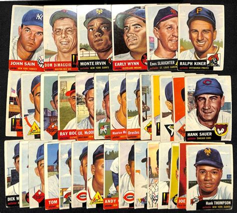 Lot Detail Lot Of 34 1953 Topps Baseball Cards W Ralph Kiner