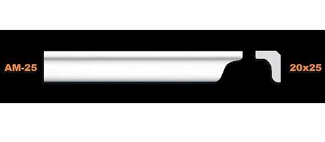 Плинтус потолочный экструдированный КМ-25, 2м в Томске – купить по ...