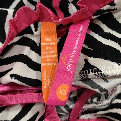 Y K Jenni Hot Pink And Zebra Print Tank Top Tagged Depop