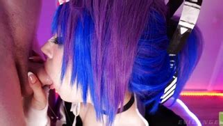 Purple Bitch Gets Sperm On Her Face And In Mouth Porn Movies 3Movs