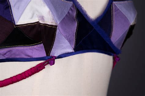 Harmony Patchwork Silk Satin Lingerie Set By Pillowbook The Underpinnings Museum