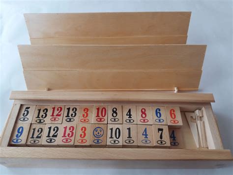 Big Huge Complete Wooden Handmade Rummy Rummikub Game Etsy Rummikub