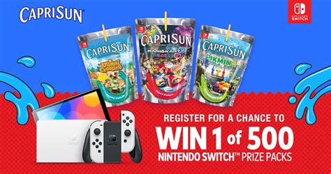 Capri Sun Sweepstakes 2024 Win 1 Of 500 Nintendo Switch