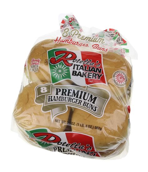 Rotellas Italian Bakery Premium Hamburger Buns 8 Count Hy Vee Aisles