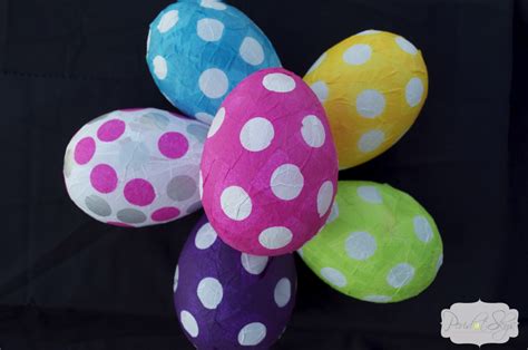 Diy Paper Mache Easter Eggs Peridot Skies
