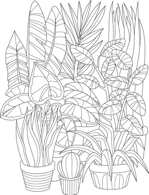 drawings of flower pots 2