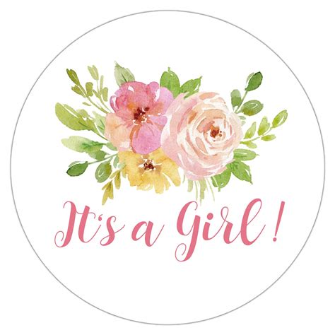 Its A Girl Baby Shower Clipart