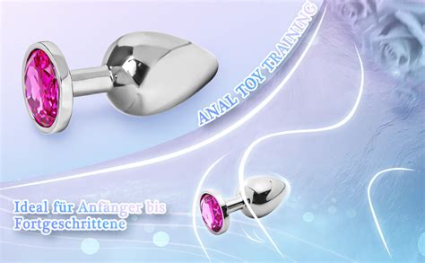 Analplug Metall Anal Plug Analplug für Frauen Anfänger Männer Sex