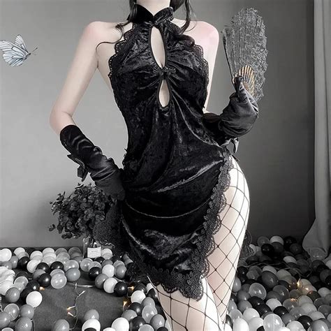 Lingerie Sexy Feminina Vestido Cheongsam Acess Rio Ex Tico Adulto Disfarce Cosplay Fantasia