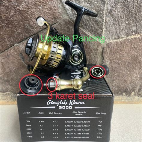 Jual Reel Daido Genghis Khan Power Handle Seal Karet High Speed